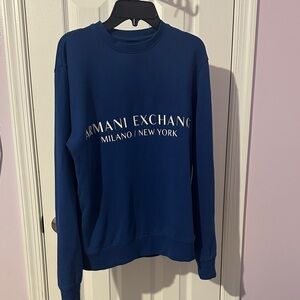 Armani Exchange Navy Crewneck